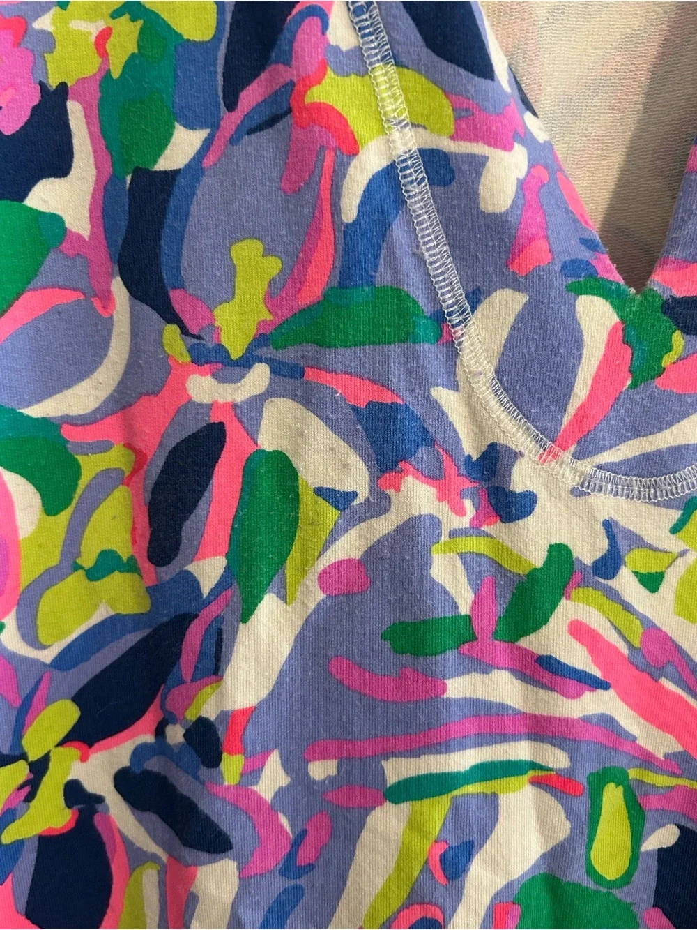 Lilly Pulitzer Justina Top Purple Pink Multi Size L
